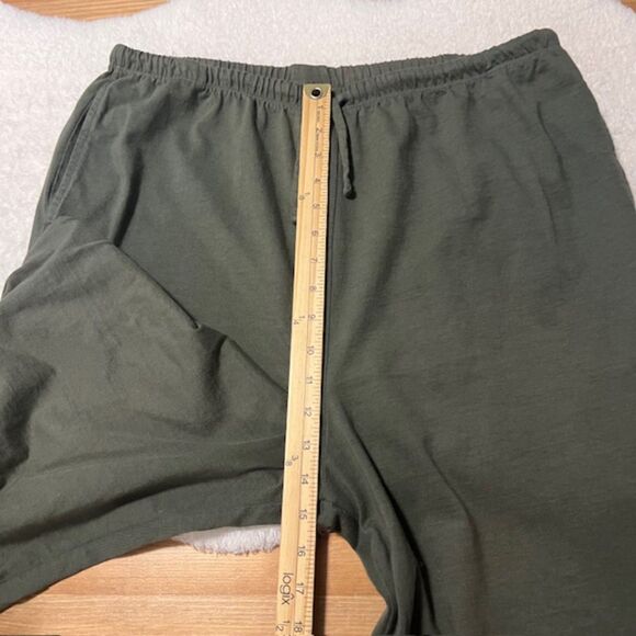 Allen Allen USA Womens Green Pull On Drawstring Wide Leg Pants Size XL - Picture 9 of 10